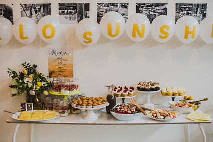 Sunny yellow baby shower ideas
