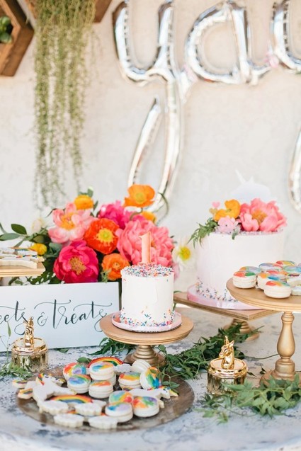Unicorn 1st birthday ideas Inspiration