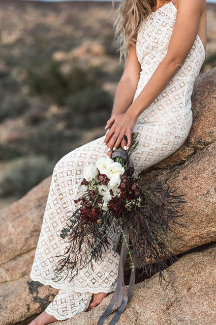 White Lace Bridal Jumpsuit
