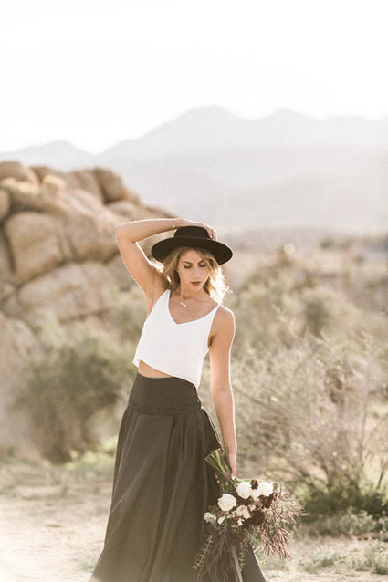 2-piece bridal dress