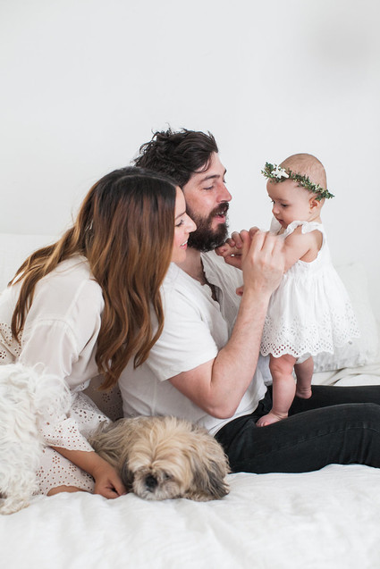 All white family photos