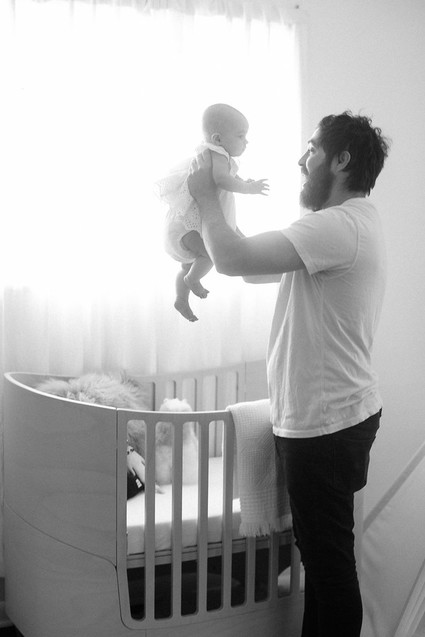 all white bohemian modern nursery