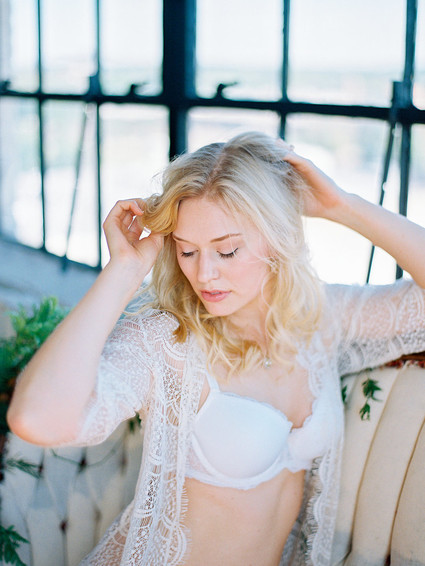 Spring styled boudoir editorial