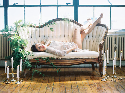 Spring styled boudoir editorial