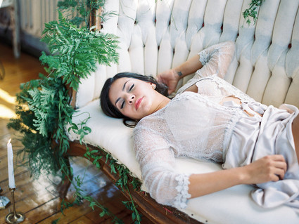 Spring styled boudoir editorial