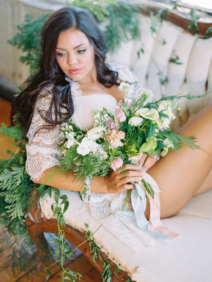 Spring styled boudoir editorial