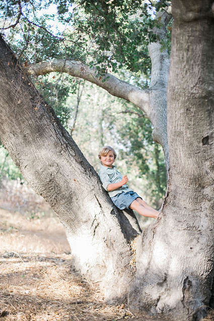 Sunset maternity + family session in Topanga