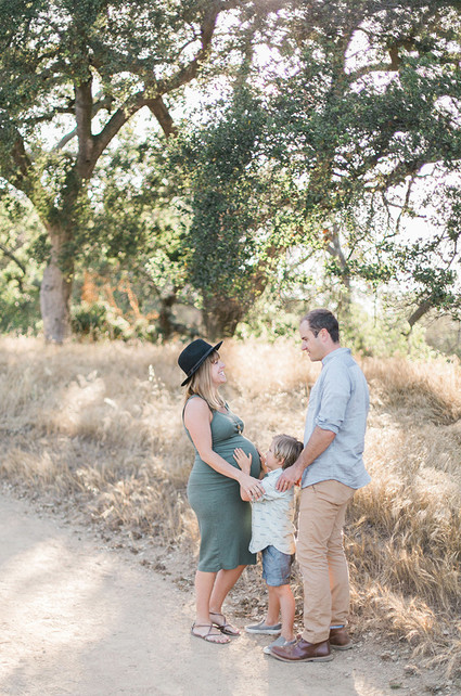 Sunset maternity + family session in Topanga