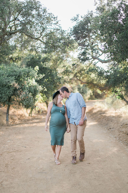 Sunset maternity + family session in Topanga