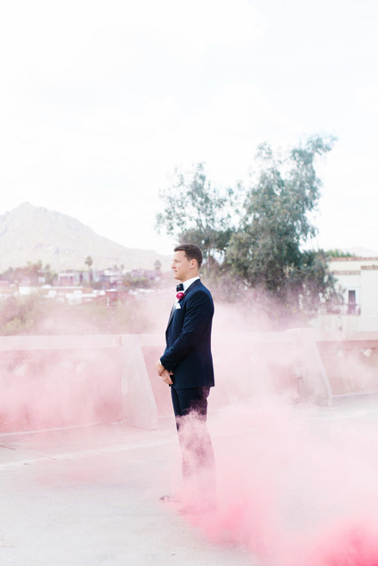 Modern Arizona wedding