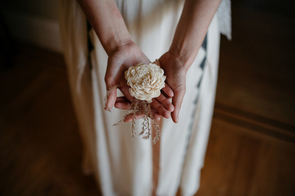 Balsa wood flower