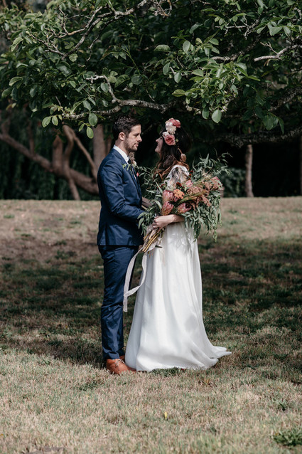 Bohemian farm wedding