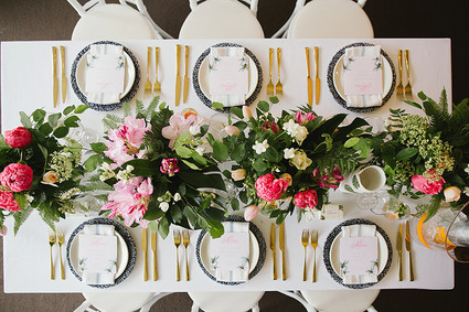 Tropical garden wedding inspiration