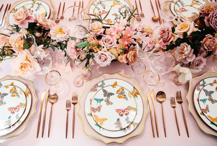 Romantic pink wedding inspiration Inspiration
