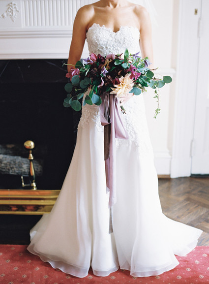 Reem Acra wedding gown