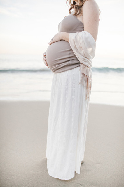 Beach maternity photos