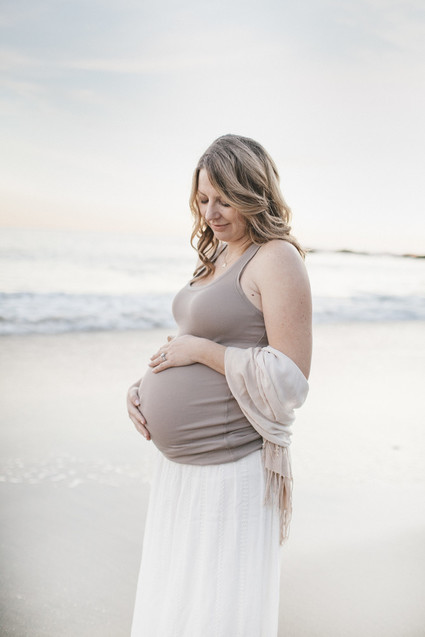 Beach maternity photos