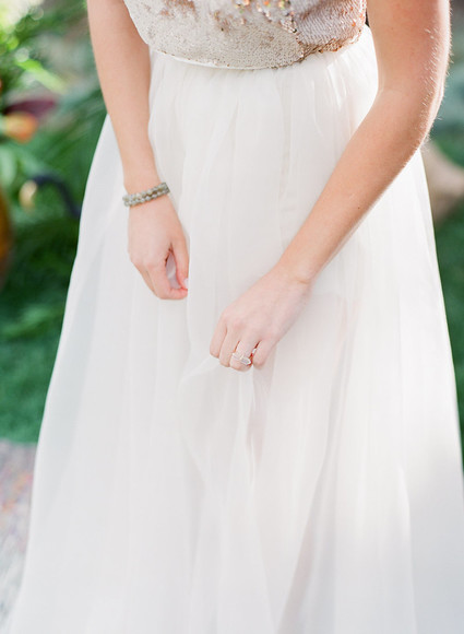 Modern Sarah Seven wedding dress