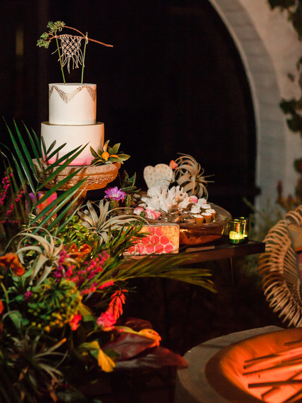 Bohemian wedding cake