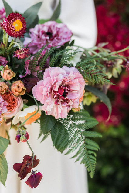 Colorful bridal bouquet