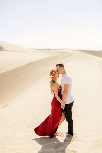 Desert sand dune engagement shoot
