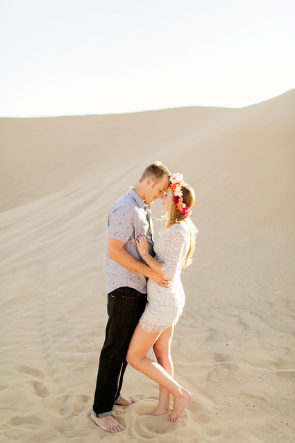 Desert sand dune engagement shoot