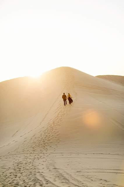 Desert sand dune engagement shoot