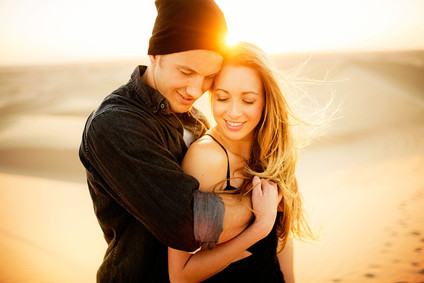 Desert sand dune engagement shoot