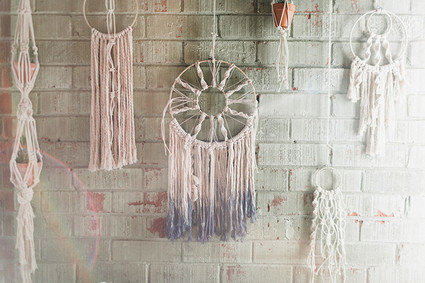 Macrame backdrop