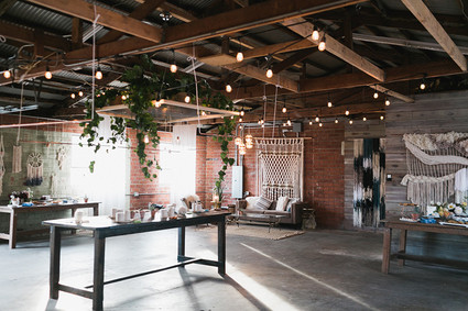 Macrame backdrop