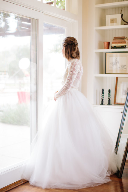 Two piece wedding dress