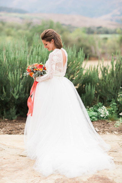 Two piece wedding dress