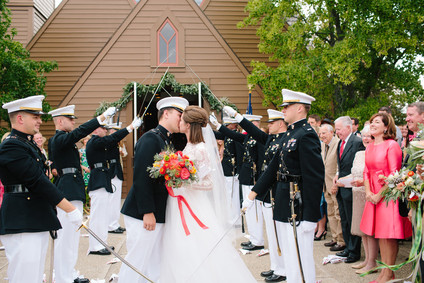 US Marine wedding