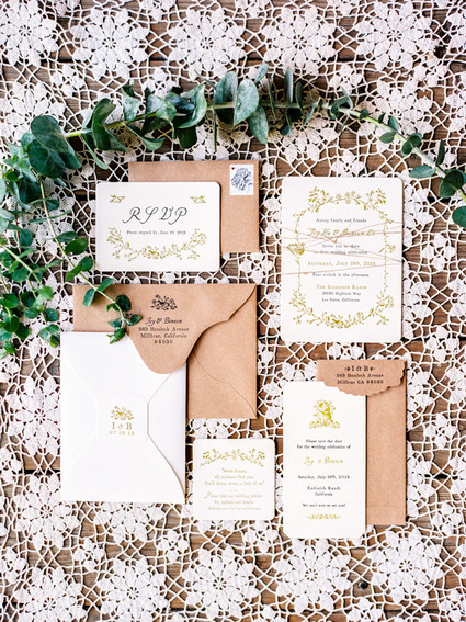 Summer wedding invitations