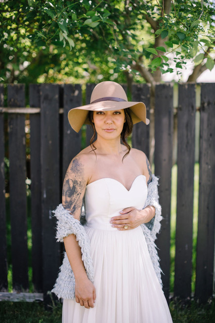 Modern wedding dress