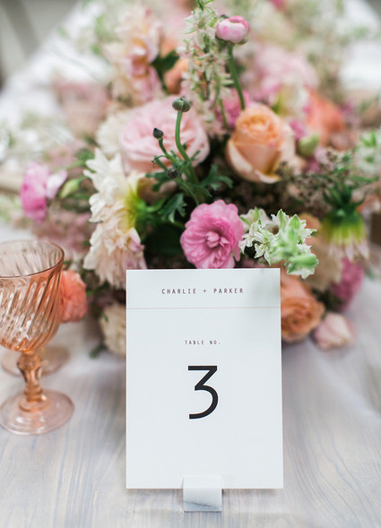 Minted table number Inspiration