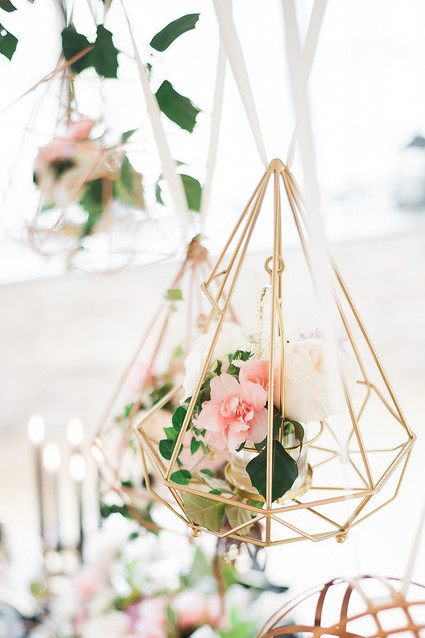 Geometric floral display