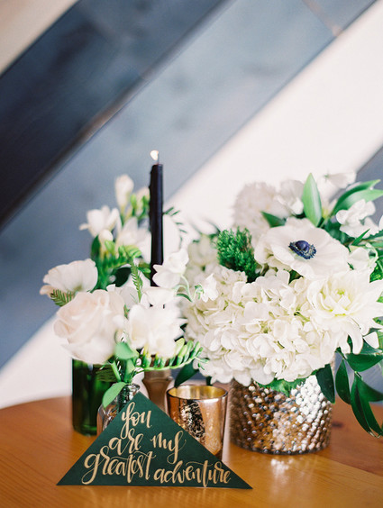 Green and white wedding inspiration