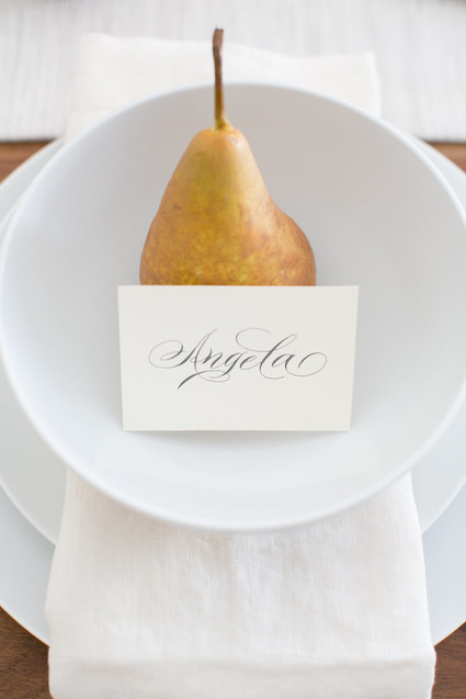pear place setting