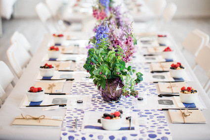 Spring brunch tablescape