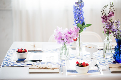 Spring brunch tablescape