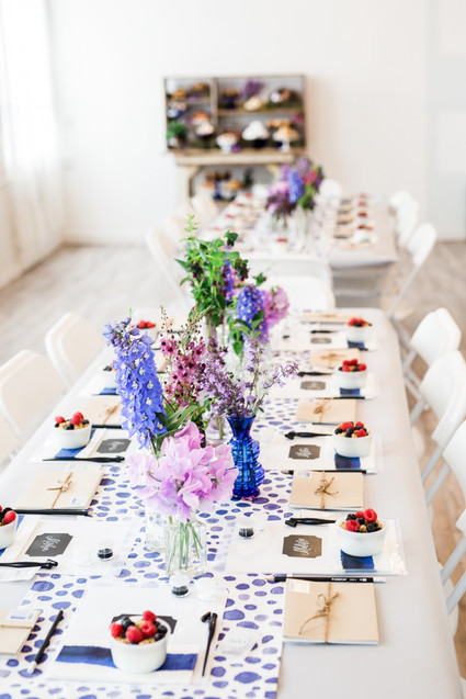 Spring brunch tablescape