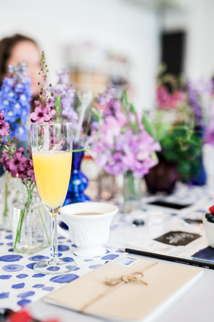Spring brunch tablescape