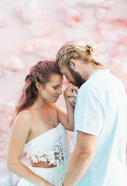 Unique ceremony backdrop