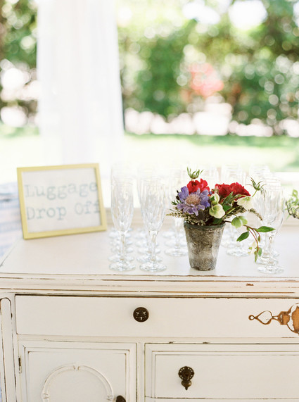 Travel themed outdoor baby shower