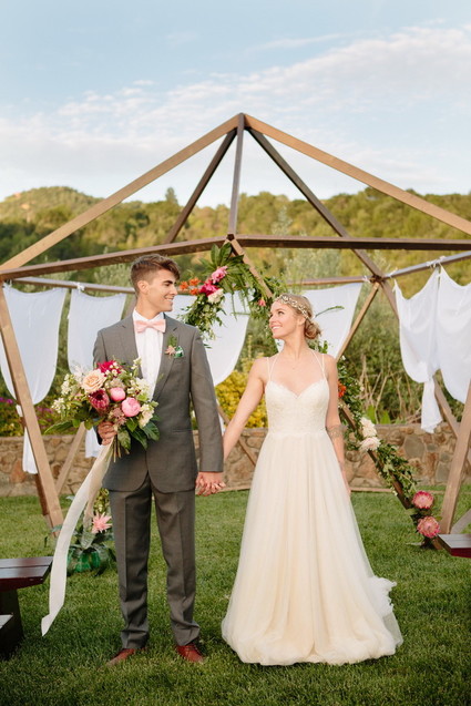 Modern garden wedding