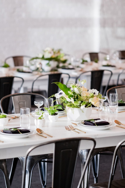 Modern black and white baby shower