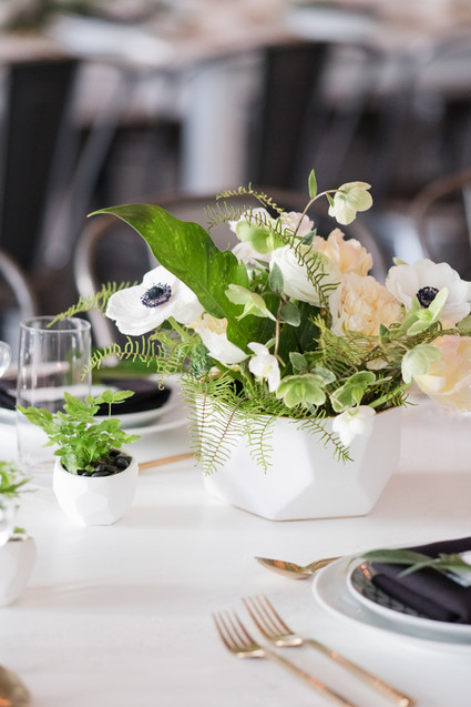 Modern black and white baby shower