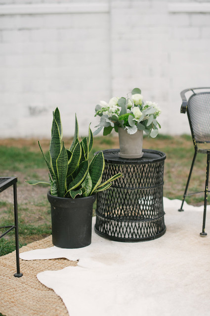 Outdoor wedding lounge