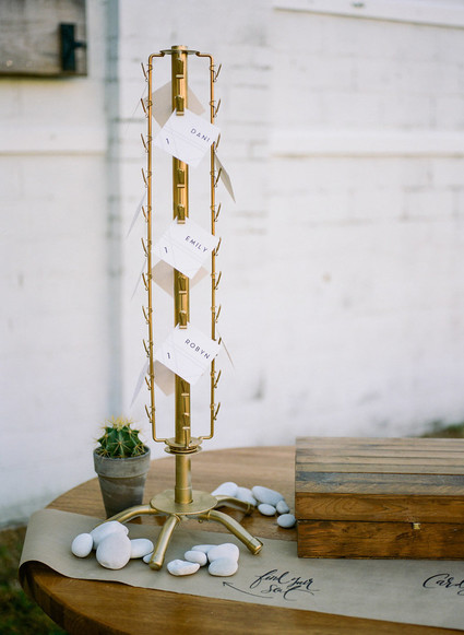 Vintage escort card display